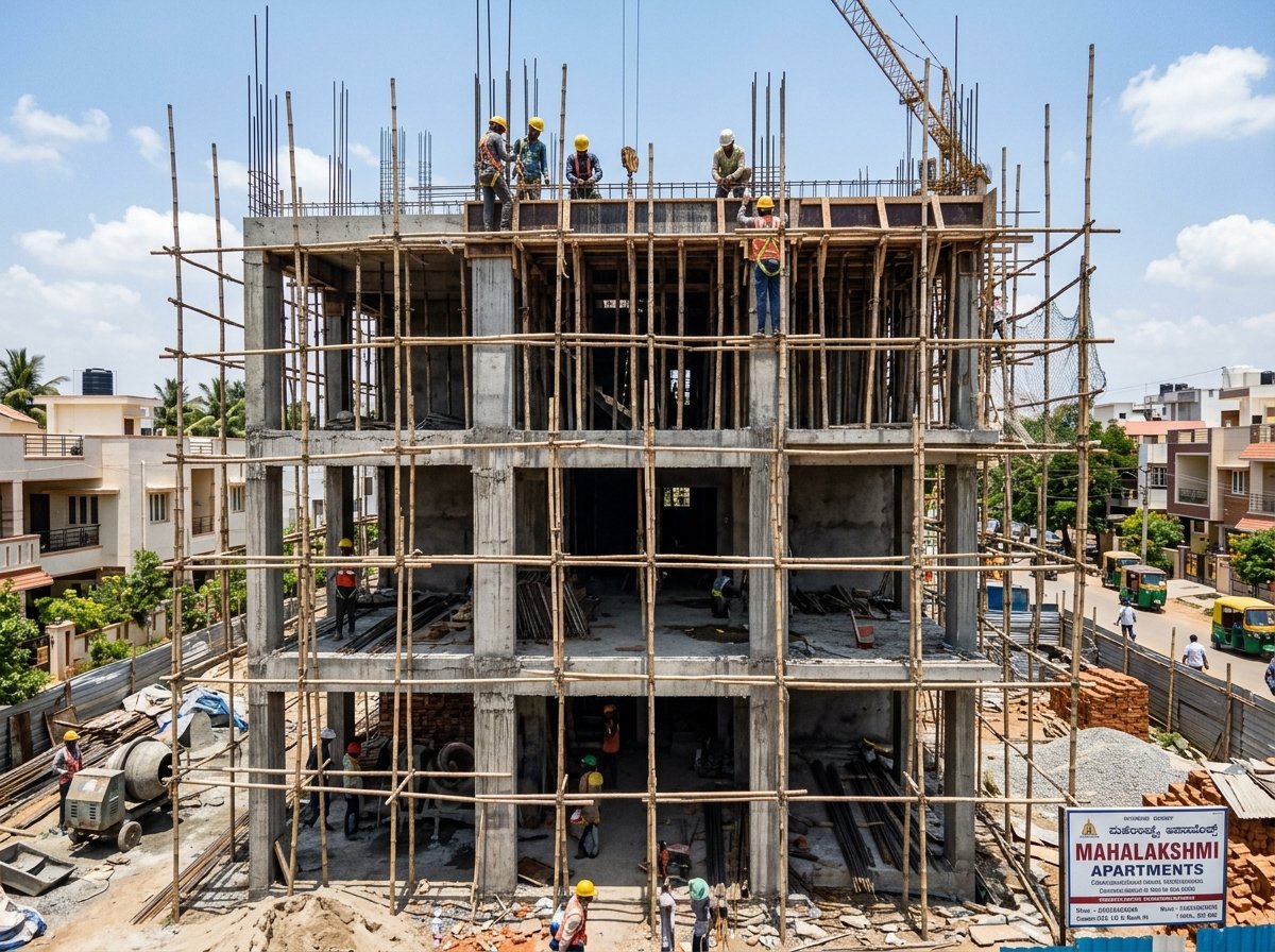 Residential building construction project served by PRS Readymix Concrete